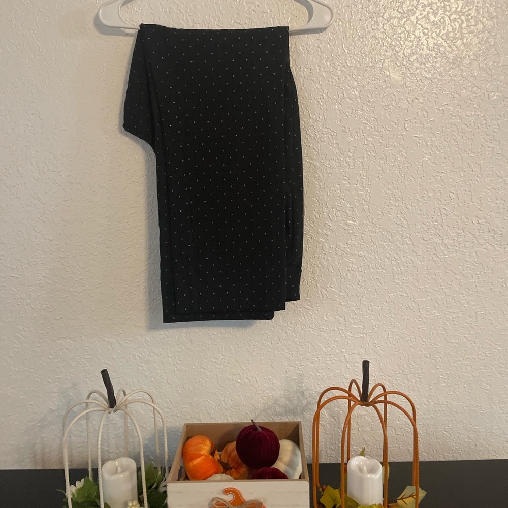Black and silver dress pants